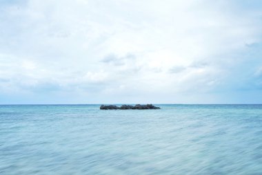 kum plaj Taketomi, Ishigaki, Japonya yıldız