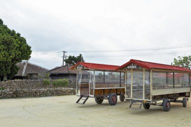 Ishigaki, Japonya, 17 Aralık 2013, Taketomi Adası Köyü, işi