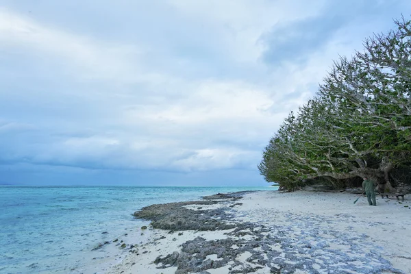 Kum plaj Taketomi, Ishigaki, Japonya yıldız — Stok fotoğraf