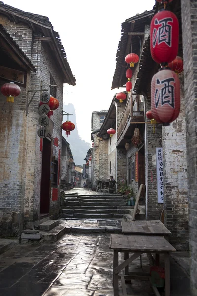 Huang yao Cidade antiga, Guangxi, China, 28 de março de 2014 , — Fotografia de Stock