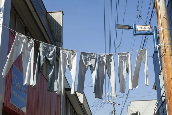 Kojima Jeans Street, Kurashiki, Okayama, Japão — Fotografia de Stock