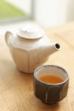 Kettle ve çay Kupası tablo