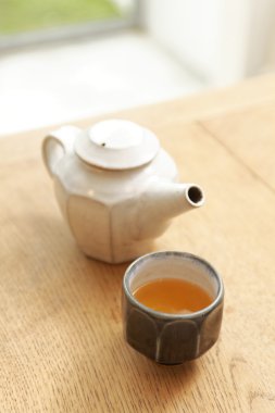 Kettle ve çay Kupası tablo