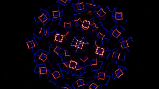 추상적 기하학적 재밌는 비디오 렌더링 — 비디오