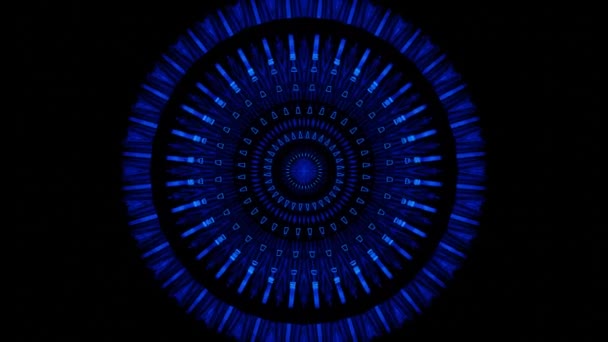 3D动画 抽象的霓虹灯线在空间中运动 音乐视频 夜总会 视听节目和表演 Led屏幕和投影绘图的无缝隙Vj循环 — 图库视频影像