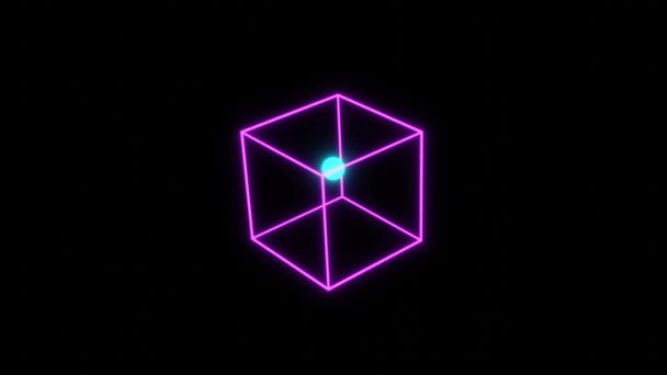 SIMPLE Abstract Cube Animation. Vídeo 4K — Vídeo de stock