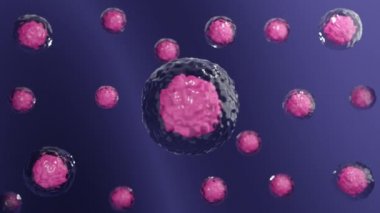 4K virüs konsepti. Coronavirus, COVID-19, Influenza virüsü. Koruma ve önleme