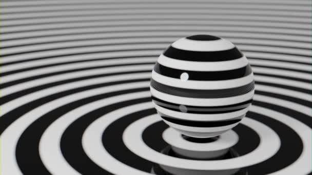 Snygg Abstrakt Animation Galna Trippy Psychedelic Loop Video Återgivning — Stockvideo