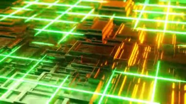 4K Stili Soyut Animasyon. VJ Döngüsü