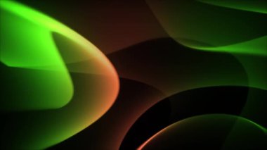 Üç boyutlu animasyon. Soyut Dalgalar Akan Kromatik Neon Kusursuz Desensiz Arkaplan, dinamik soyut dalgalar ve çizgiler. Zarif Dalgalı Çizgiler Canlandırma Arkaplanı