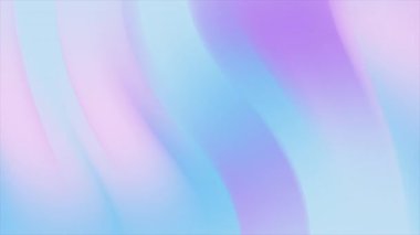 Üç boyutlu animasyon. Soyut renkli animasyon yatay neon gradyan dalgalı hareket pürüzsüz arkaplan. Yumuşak akış çizgilerine sahip animasyon gradyan arkaplan