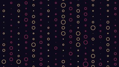 Canlandırılmış Geometrik kalıp veya arkaplan. Soyut hareket şekilleri arka plan, antika retro renkler. Düz bir tasarımda kusursuz hareket grafik arkaplanı