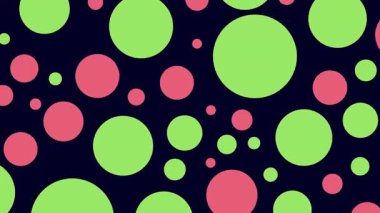 Canlandırılmış Geometrik kalıp veya arkaplan. Soyut hareket şekilleri arka plan, antika retro renkler. Düz bir tasarımda kusursuz hareket grafik arkaplanı