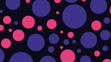 Canlandırılmış Geometrik kalıp veya arkaplan. Soyut hareket şekilleri arka plan, antika retro renkler. Düz bir tasarımda kusursuz hareket grafik arkaplanı