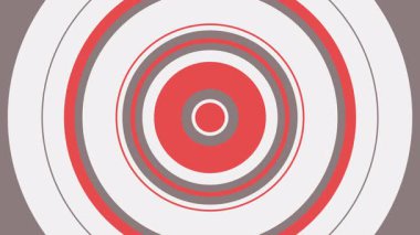 Canlandırılmış Geometrik kalıp veya arkaplan. Soyut hareket şekilleri arka plan, antika retro renkler. Düz bir tasarımda kusursuz hareket grafik arkaplanı