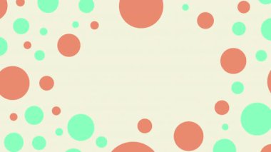 Canlandırılmış Geometrik kalıp veya arkaplan. Soyut hareket şekilleri arka plan, antika retro renkler. Düz bir tasarımda kusursuz hareket grafik arkaplanı