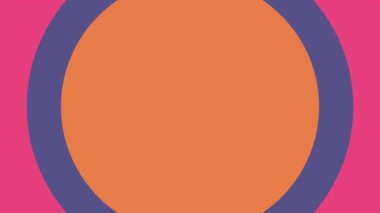 Canlandırılmış Geometrik kalıp veya arkaplan. Soyut hareket şekilleri arka plan, antika retro renkler. Düz bir tasarımda kusursuz hareket grafik arkaplanı