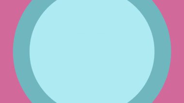 Canlandırılmış Geometrik kalıp veya arkaplan. Soyut hareket şekilleri arka plan, antika retro renkler. Düz bir tasarımda kusursuz hareket grafik arkaplanı