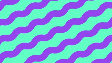 Retro animasyon çizgileri 80 'ler-90' lar sentetik dalga titreşimleriyle arka planda renk sallıyor. Dalgalı çizgiler titreşim, dalgalanma ve akış hipnotize edici bir şekilde parlayan grafikler, dinamik retro-fütüristik hareket grafikleri döngüsü oluşturur