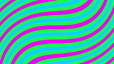 Retro animasyon çizgileri gerçeküstü aptallığı 80-90 'ların nostaljisi ile harmanlayan bir arka plan sallıyor. Dalgalı çizgiler titreşiyor ve canlı neon eğimlerinde dalgalanarak hipnotik retro-fütüristik bir döngü yaratıyor.