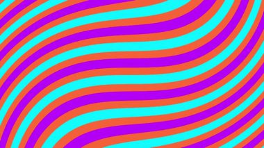 Retro animasyon çizgileri gerçeküstü aptallığı 80-90 'ların nostaljisi ile harmanlayan bir arka plan sallıyor. Dalgalı çizgiler titreşiyor ve canlı neon eğimlerinde dalgalanarak hipnotik retro-fütüristik bir döngü yaratıyor.