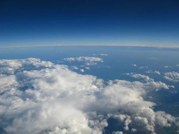 The view on Indian ocean from the airplane