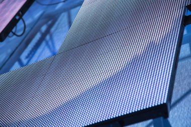 Dış modüler LED paneller sahnede bir dekorasyon olarak