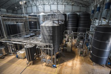 Satır MICROBREWERY paslanmaz tanklar