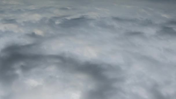 Timelapse cielo trueno con nubes de cúmulo blanco — Vídeos de Stock