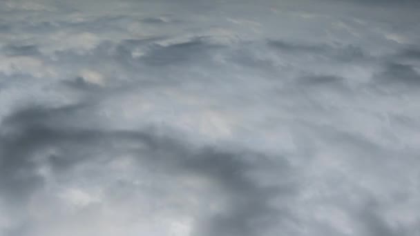 Timelapse thunder sky with white cumulus clouds — Stock Video