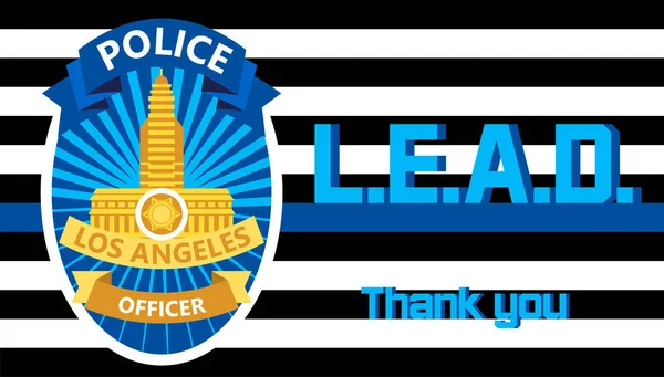 Law Enforcement Appreciation Day Celebra Negli Stati Uniti Gennaio Ogni — Vettoriale Stock