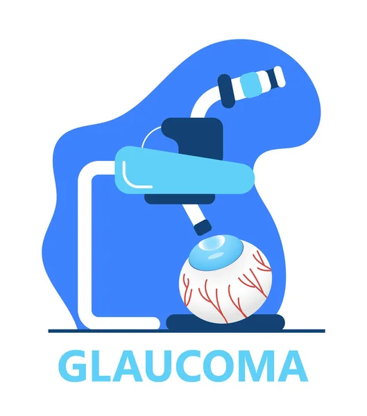 Glaucoma Bewustmakingsmaand Wordt Gevierd Januari Lenticulaire Troebelheidsdiagnose Oogarts Gezichtsvermogen Controleer — Stockvector