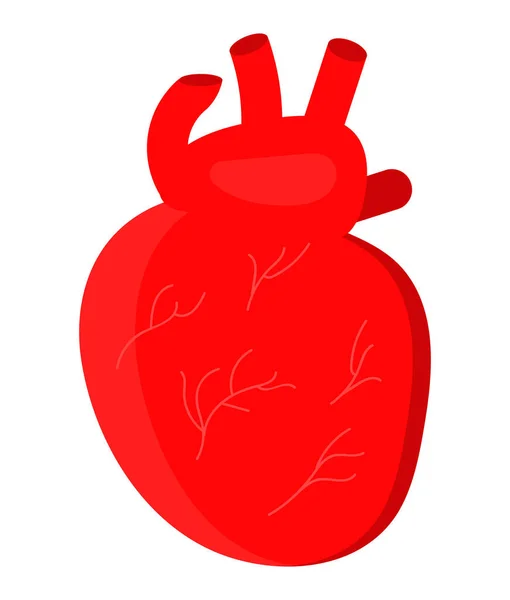 Herzsymbolvektor Für Medizinische Website App Bluthochdruck Und Bluthochdruck Einfache Gesundheitsfürsorge — Stockvektor