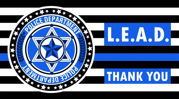 Law Enforcement Appreciation Day Celebra Negli Stati Uniti Gennaio Ogni — Vettoriale Stock