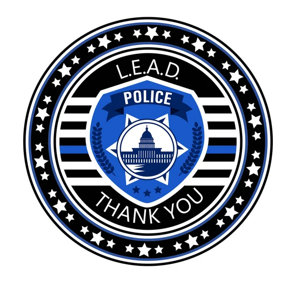 Den Hodnocení Výkonu Práva Usa Slaví Ledna Každého Roku Policejní — Stockový vektor