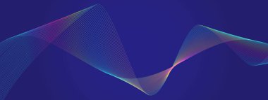 Dijital dalga parçacıkları. Veri bilimi, sistem çizimi. Yazılım, parlak dalgalı teknoloji hatları. Matrix, yapay zeka soyut. Ses, ses, fraktal doku..