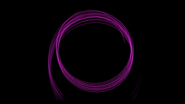 Tornado Virvelvind Spiraleffekt Förvrängningar Glow Neon Partikel Spiral Rörelse Render — Stockvideo