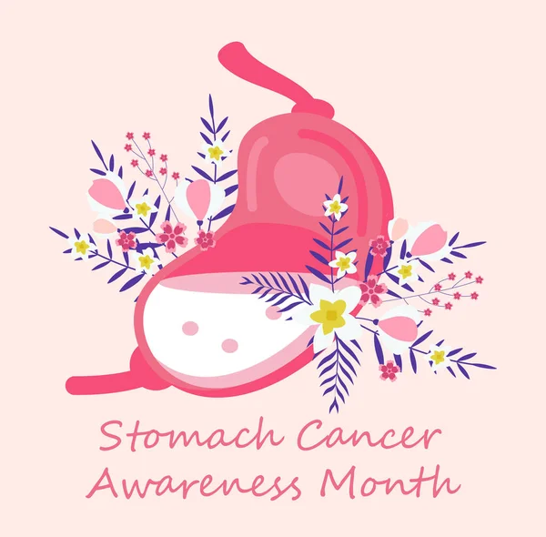 Stomach Cancer Awareness Month Concept Vector Medical Event Celebrated November — Stock Vector