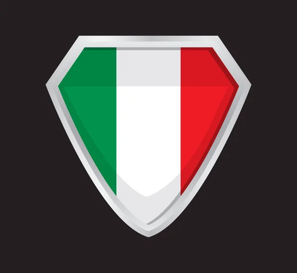 Italien Flagge Vektor Das Zeichen Des Italienischen Staates Ein Schild — Stockvektor