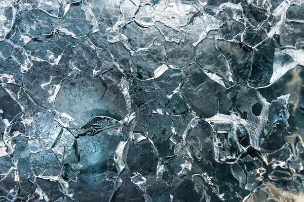 Close-up view of ice texture on iceberg. — Stock Photo, Image