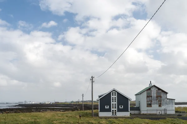 Malerischer Blick auf Sehenswürdigkeiten von Reykjavik, Island. — Stockfoto