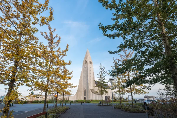 Vista panorámica de Hallgrimskirkja, Reikiavik, Islandia . — Foto de Stock