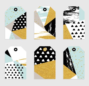elle çizilmiş geometrik tebrik Etiketler
