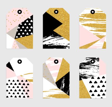 elle çizilmiş geometrik tebrik Etiketler