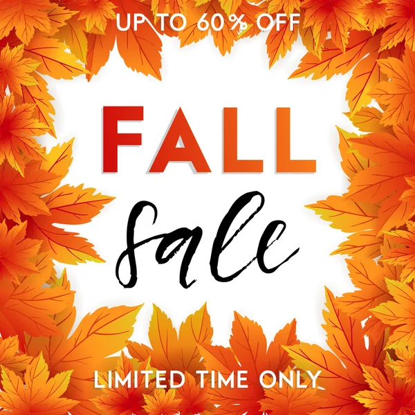 Fall special sale — Stock Vector