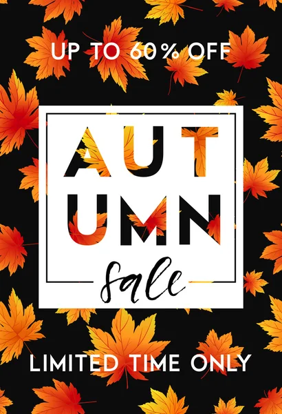 Vente spéciale d'automne — Image vectorielle