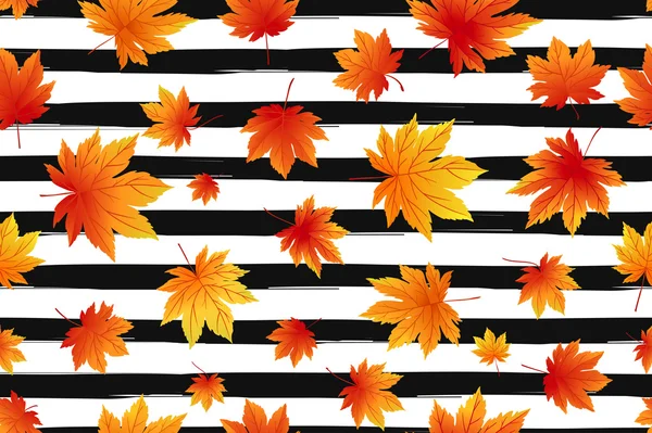 Hojas de otoño colorido — Vector de stock