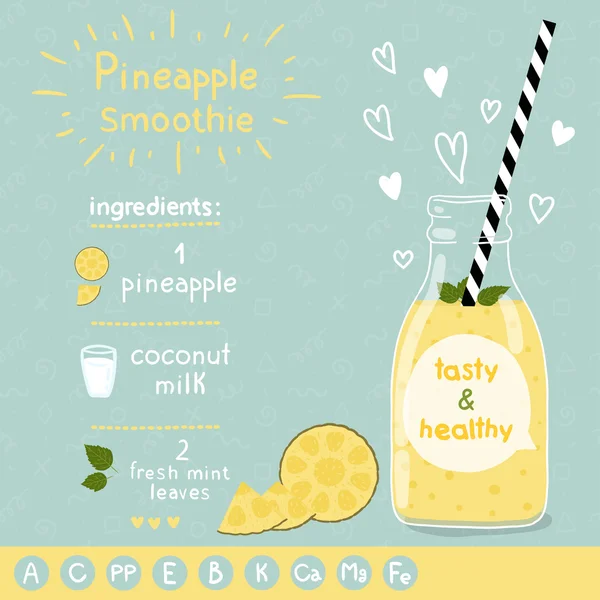 Ananas smoothie tarifi