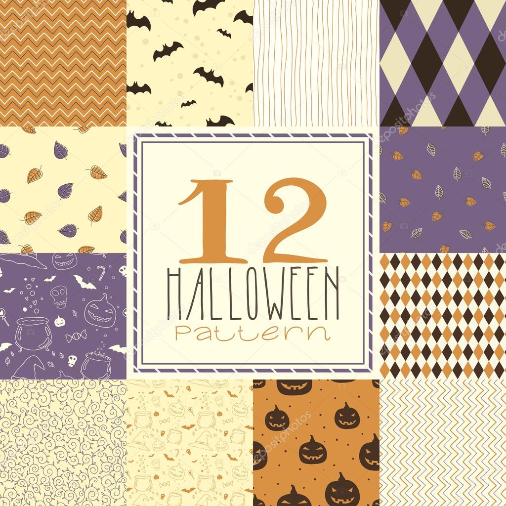 12 halloween patterns