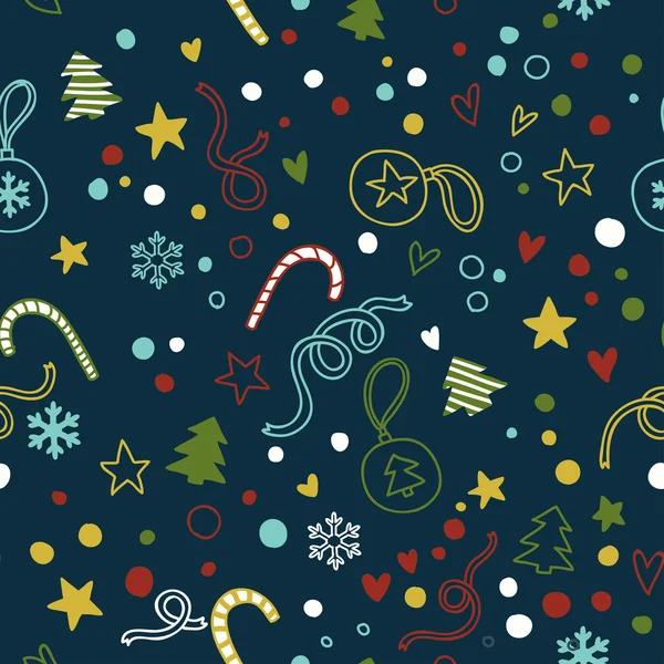 Christmas seamless pattern. — Stock Vector